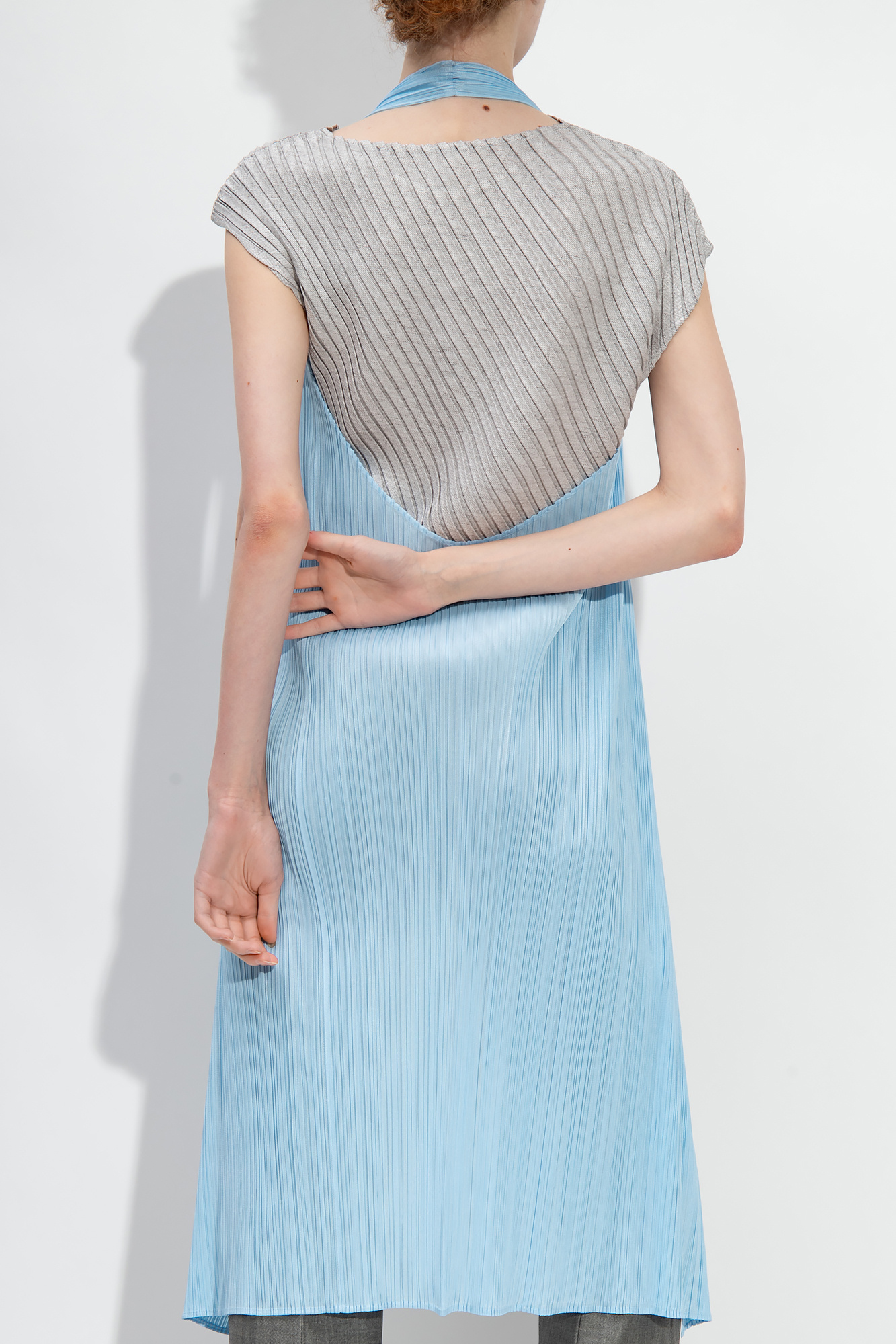 Issey Miyake Pleats Please Long pleated vest | Women's Clothing